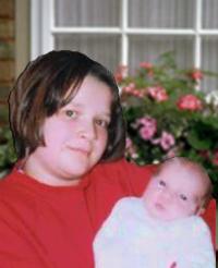 Roni and her baby sister Shannon.