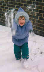 Sammy Throwing Snowballs